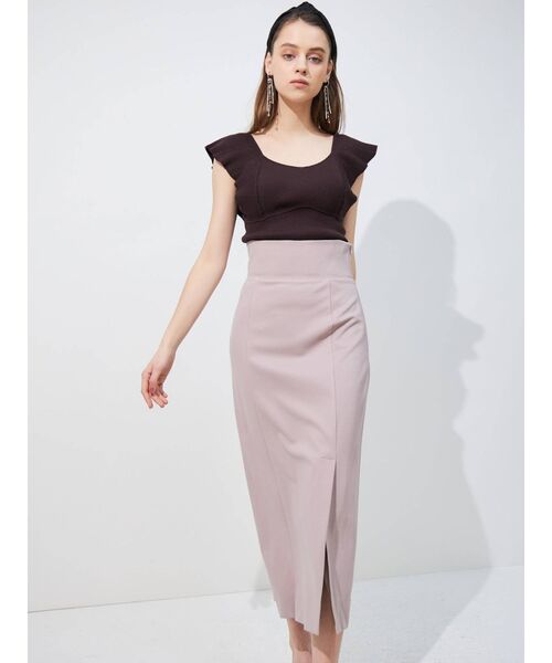 MERCURYDUO（マーキュリーデュオ）の「コルセットハイウエストスカート（スカート・レディース・ブラウン/ラベンダー/ベビーピンク・SMALL/MEDIUM）」の6枚目の写真