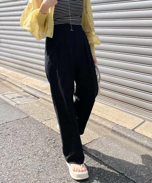 archives(アルシーヴ)の「グルカストレートパンツ(その他パンツ・レディース・ブラック/ベージュ/グリーン・MEDIUM)」の2枚目の写真