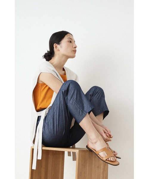 human woman（ヒューマンウーマン）の「◆オーガニックコットンベアテレコタンクトップ（タンクトップ・レディース・ホワイト/ベージュ/ブラウン/パープル/ブルー/ライトグリーン/オレンジ/ホワイト系その他/グレー系その他/グリーン/ブラック/ブラウン系その他・MEDIUM）」の13枚目の写真