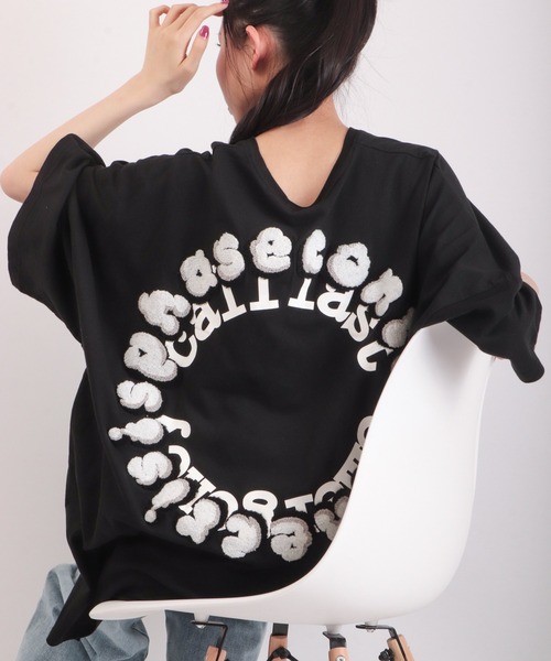 RE730（アールイーセブンサーティー）の「RE730 モンスターシルエット半袖Tシャツ（Tシャツ/カットソー・メンズ・ブラック/グレー/オフホワイト/イエロー/ホワイト系その他/ブラック系その他/グレー系その他/イエロー系その他/ホワイト系その他2/ホワイト系その他3/ホワイト系その他4/ホワイト系その他5/ホワイト系その他6/ブラック系その他2/ブラック系その他3/ブラック系その他4/ブラック系その他5/ブラック系その他6/グレー系その他2/グレー系その他3・M/L）」の10枚目の写真