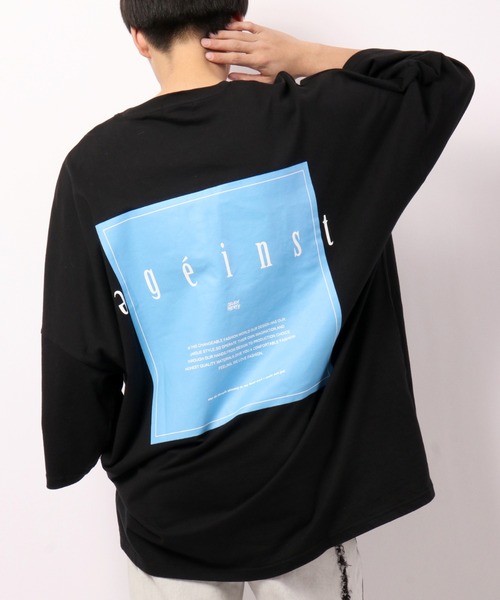 RE730（アールイーセブンサーティー）の「RE730 モンスターシルエット半袖Tシャツ（Tシャツ/カットソー・メンズ・ブラック/グレー/オフホワイト/イエロー/ホワイト系その他/ブラック系その他/グレー系その他/イエロー系その他/ホワイト系その他2/ホワイト系その他3/ホワイト系その他4/ホワイト系その他5/ホワイト系その他6/ブラック系その他2/ブラック系その他3/ブラック系その他4/ブラック系その他5/ブラック系その他6/グレー系その他2/グレー系その他3・M/L）」の11枚目の写真