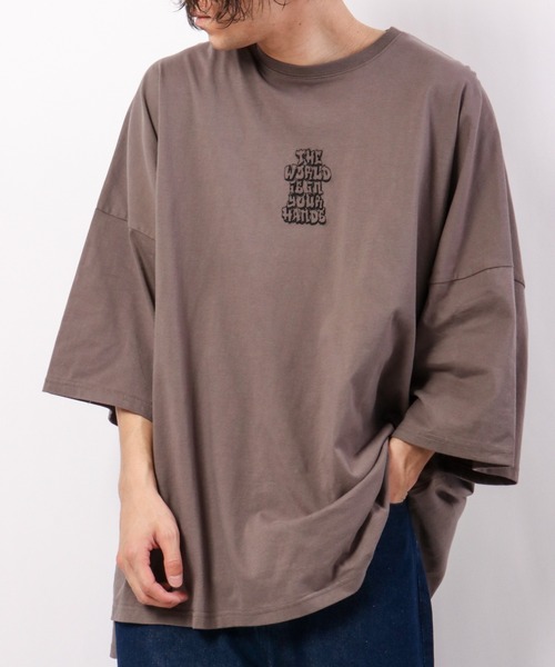 RE730（アールイーセブンサーティー）の「RE730 モンスターシルエット半袖Tシャツ（Tシャツ/カットソー・メンズ・ブラック/グレー/オフホワイト/イエロー/ホワイト系その他/ブラック系その他/グレー系その他/イエロー系その他/ホワイト系その他2/ホワイト系その他3/ホワイト系その他4/ホワイト系その他5/ホワイト系その他6/ブラック系その他2/ブラック系その他3/ブラック系その他4/ブラック系その他5/ブラック系その他6/グレー系その他2/グレー系その他3・M/L）」の22枚目の写真