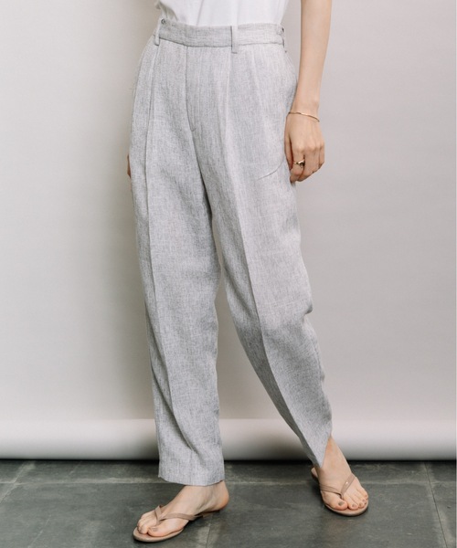ELVENCE DEUX(エルベンスドゥ)の「ツイードタックテーパード(その他パンツ・レディース・ベージュ/グレー/ライム・SMALL/MEDIUM)」の21枚目の写真