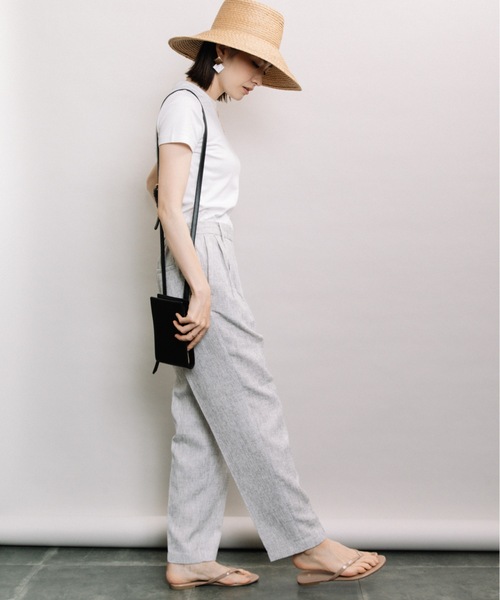 ELVENCE DEUX(エルベンスドゥ)の「ツイードタックテーパード(その他パンツ・レディース・ベージュ/グレー/ライム・SMALL/MEDIUM)」の9枚目の写真