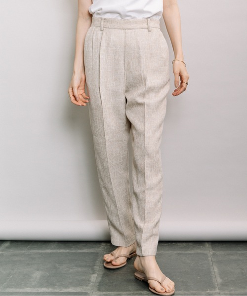 ELVENCE DEUX(エルベンスドゥ)の「ツイードタックテーパード(その他パンツ・レディース・ベージュ/グレー/ライム・SMALL/MEDIUM)」の22枚目の写真