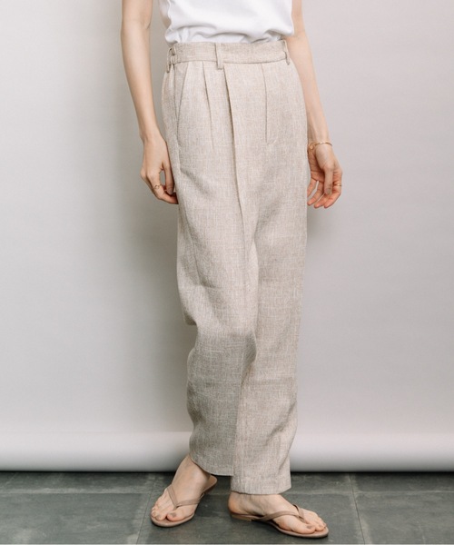 ELVENCE DEUX(エルベンスドゥ)の「ツイードタックテーパード(その他パンツ・レディース・ベージュ/グレー/ライム・SMALL/MEDIUM)」の16枚目の写真