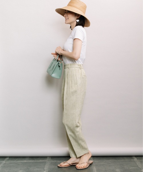 ELVENCE DEUX(エルベンスドゥ)の「ツイードタックテーパード(その他パンツ・レディース・ベージュ/グレー/ライム・SMALL/MEDIUM)」の18枚目の写真