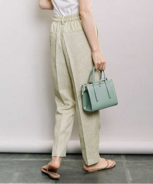 ELVENCE DEUX(エルベンスドゥ)の「ツイードタックテーパード(その他パンツ・レディース・ベージュ/グレー/ライム・SMALL/MEDIUM)」の12枚目の写真