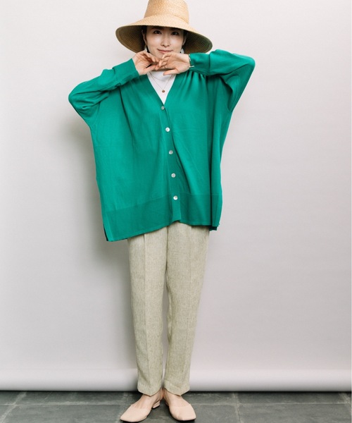 ELVENCE DEUX(エルベンスドゥ)の「ツイードタックテーパード(その他パンツ・レディース・ベージュ/グレー/ライム・SMALL/MEDIUM)」の14枚目の写真