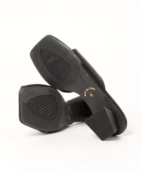 attagirl（アタガール）の「変形ヒールトングミュールサンダル（サンダル・レディース・グリーン/ブラック/アイボリー/ピンク・L/S/M/LL）」の6枚目の写真