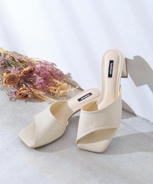 attagirl（アタガール）の「変形ヒールトングミュールサンダル（サンダル・レディース・グリーン/ブラック/アイボリー/ピンク・L/S/M/LL）」の2枚目の写真