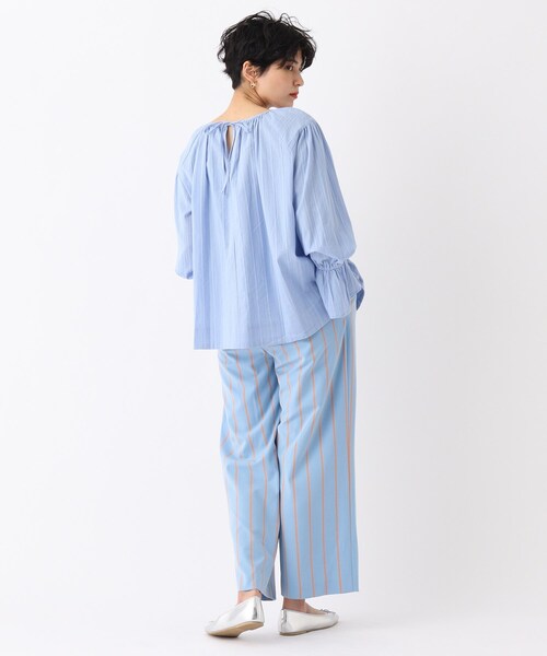 OPAQUE.CLIP（オペークドットクリップ）の「◆【C】コットンドビーストライプ ピンタックデザインブラウス（シャツ/ブラウス・レディース・ホワイト系/ブラック/ライトブルー・00）」の15枚目の写真