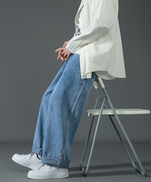 REBALANCE（リバランス）の「ビンテージロールアップデニムパンツ  