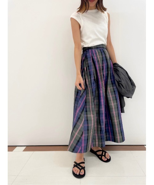 JETSET SOLO PLUS (ジェットセットソロプラス)の「ショルダースリットイン タンクトップ(タンクトップ・レディース・チャコールグレー/ブラウン/オフホワイト/マルチ・FREE)」の18枚目の写真