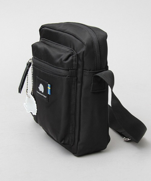 SCANDINAVIAN FOREST(スカンジナビアン・フォレスト)の「撥水 ナイロン スクエア ミニショルダーバッグ / ボックス型 / ハリネズミ(ショルダーバッグ・レディース・ブラック/グレー・FREE)」の6枚目の写真