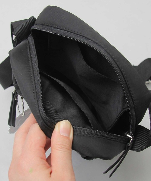 SCANDINAVIAN FOREST(スカンジナビアン・フォレスト)の「撥水 ナイロン スクエア ミニショルダーバッグ / ボックス型 / ハリネズミ(ショルダーバッグ・レディース・ブラック/グレー・FREE)」の14枚目の写真