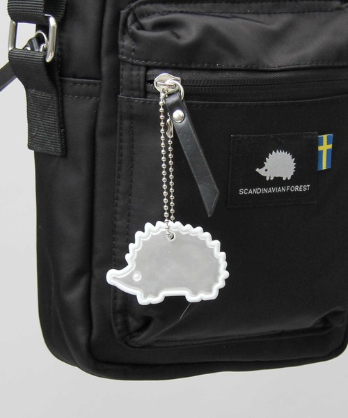 SCANDINAVIAN FOREST(スカンジナビアン・フォレスト)の「撥水 ナイロン スクエア ミニショルダーバッグ / ボックス型 / ハリネズミ(ショルダーバッグ・レディース・ブラック/グレー・FREE)」の10枚目の写真