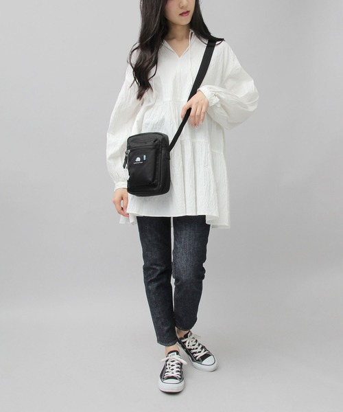 SCANDINAVIAN FOREST(スカンジナビアン・フォレスト)の「撥水 ナイロン スクエア ミニショルダーバッグ / ボックス型 / ハリネズミ(ショルダーバッグ・レディース・ブラック/グレー・FREE)」の21枚目の写真