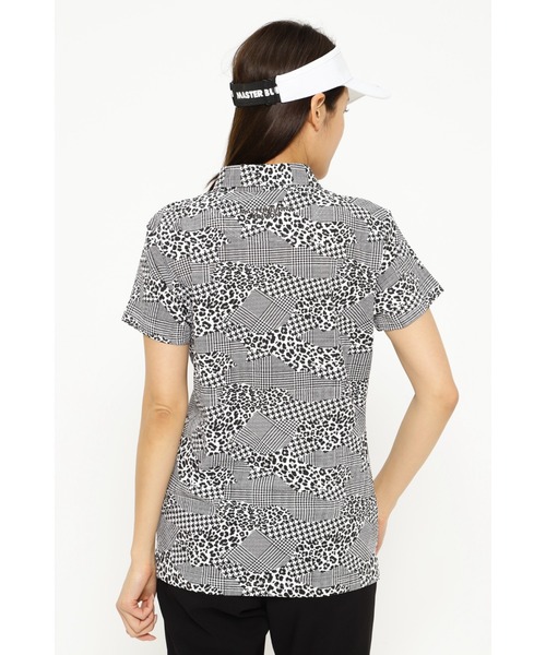 MASTER BUNNY EDITION(マスターバニーエディション)の「【MASTER BUNNY EDITION】格子サッカープリント 半袖カットソープルオーバー(ポロシャツ・レディース・ブラック/ベージュ・LARGE/MEDIUM)」の11枚目の写真