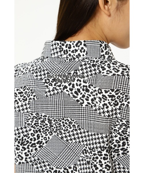 MASTER BUNNY EDITION(マスターバニーエディション)の「【MASTER BUNNY EDITION】格子サッカープリント 半袖カットソープルオーバー(ポロシャツ・レディース・ブラック/ベージュ・LARGE/MEDIUM)」の15枚目の写真