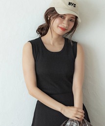 coca（coca） | 絶妙Uネックリブニットトップス(ニット/セーター)