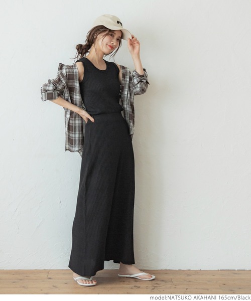 coca（coca）（コカ）の「絶妙Uネックリブニットトップス（ニット/セーター・レディース・ホワイト/ブラック/ブルー・ONE SIZE）」の11枚目の写真