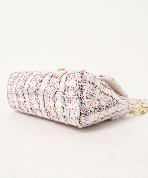 EDIT COLOGNE（エディットコロン）の「【美人百花4月号掲載商品】チェーンショルダーバリエーションバッグ（ショルダーバッグ・レディース・ホワイト系その他/ブラック/オフホワイト・ﾌﾘ-）」の6枚目の写真