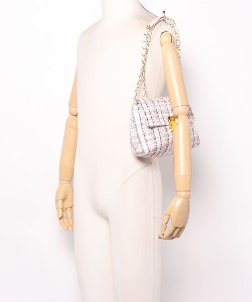 EDIT COLOGNE（エディットコロン）の「【美人百花4月号掲載商品】チェーンショルダーバリエーションバッグ（ショルダーバッグ・レディース・ホワイト系その他/ブラック/オフホワイト・ﾌﾘ-）」の8枚目の写真