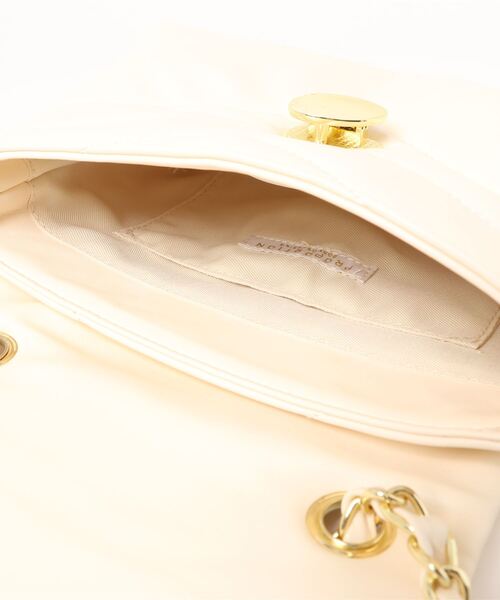 EDIT COLOGNE（エディットコロン）の「【美人百花4月号掲載商品】チェーンショルダーバリエーションバッグ（ショルダーバッグ・レディース・ホワイト系その他/ブラック/オフホワイト・ﾌﾘ-）」の9枚目の写真