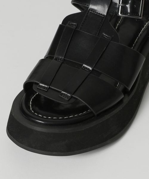 JEANASIS（ジーナシス）の「アツゾコグルカサンダル/276327（サンダル・レディース・ホワイト/ブラック・MEDIUM/LARGE）」の9枚目の写真