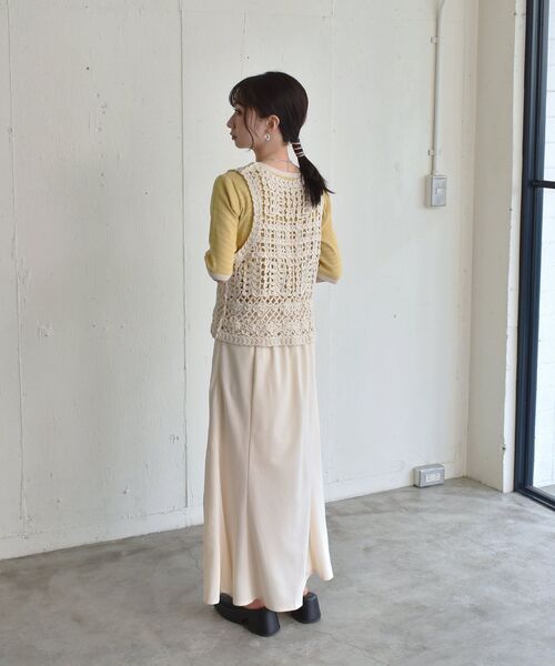 RETRO GIRL（レトロガール）の「クロシェベスト（ベスト・レディース・ブラウン/オフホワイト/グリーン・FREE）」の10枚目の写真