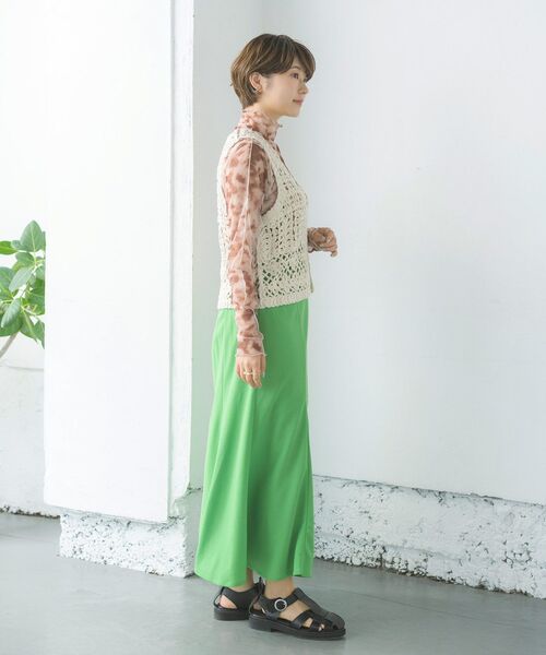 RETRO GIRL（レトロガール）の「クロシェベスト（ベスト・レディース・ブラウン/オフホワイト/グリーン・FREE）」の13枚目の写真