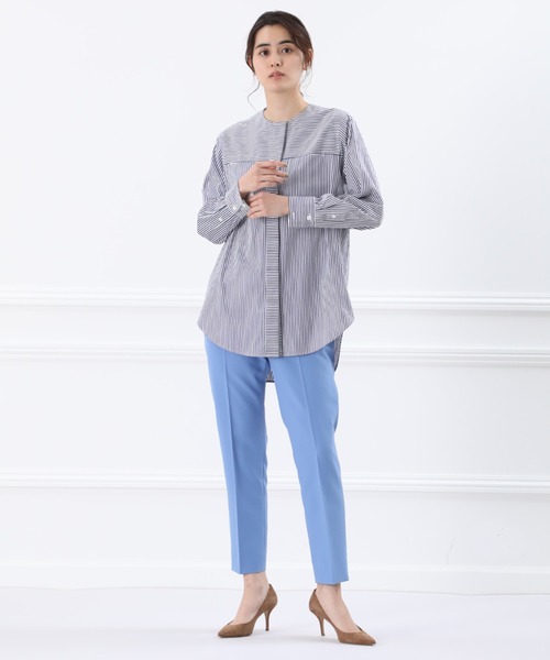 Luftrobe(ルフトローブ)の「《Luftrobe》クルーネックチュニックブラウス(シャツ/ブラウス・レディース・ネイビー・9号/7号)」の8枚目の写真