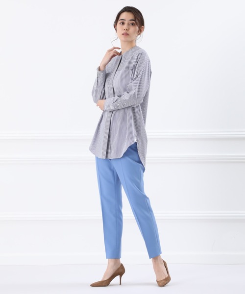 Luftrobe(ルフトローブ)の「《Luftrobe》クルーネックチュニックブラウス(シャツ/ブラウス・レディース・ネイビー・9号/7号)」の10枚目の写真