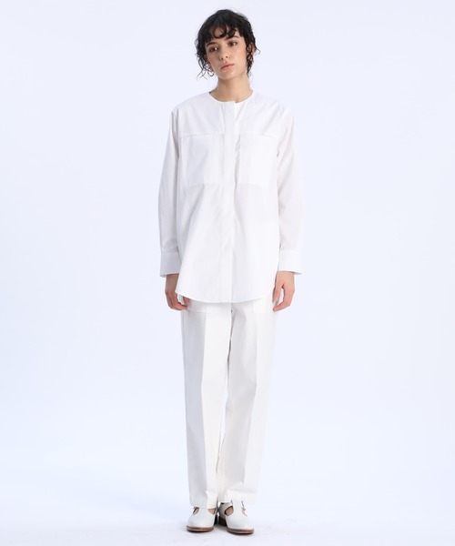 Luftrobe(ルフトローブ)の「《Luftrobe》クルーネックチュニックブラウス(シャツ/ブラウス・レディース・ネイビー・9号/7号)」の11枚目の写真
