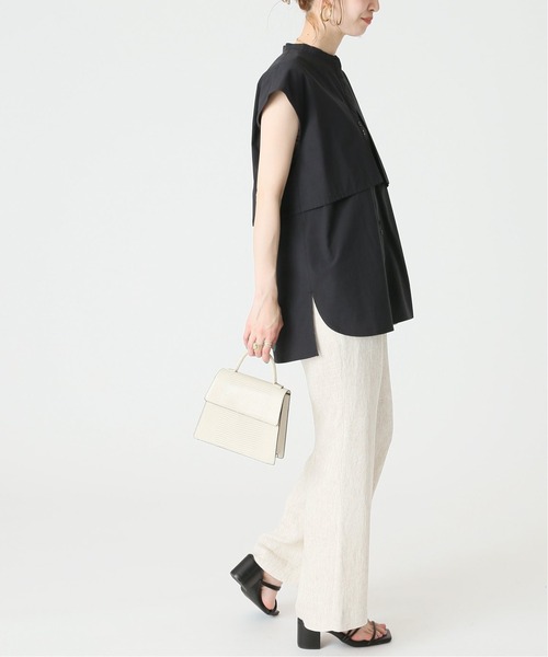 B.C STOCK（ベーセーストック）の「C/Rレイヤードチュニックブラウス（シャツ/ブラウス・レディース・ホワイト/ブラック/グリーン・FREE）」の17枚目の写真