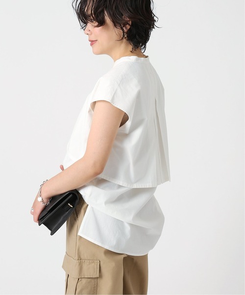 B.C STOCK（ベーセーストック）の「C/Rレイヤードチュニックブラウス（シャツ/ブラウス・レディース・ホワイト/ブラック/グリーン・FREE）」の8枚目の写真