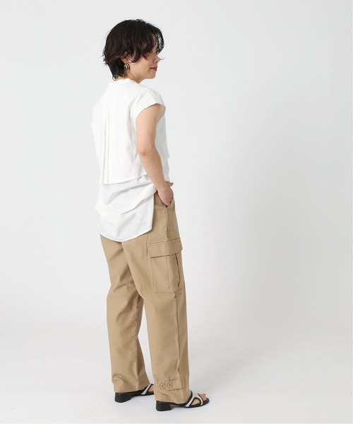 B.C STOCK（ベーセーストック）の「C/Rレイヤードチュニックブラウス（シャツ/ブラウス・レディース・ホワイト/ブラック/グリーン・FREE）」の11枚目の写真