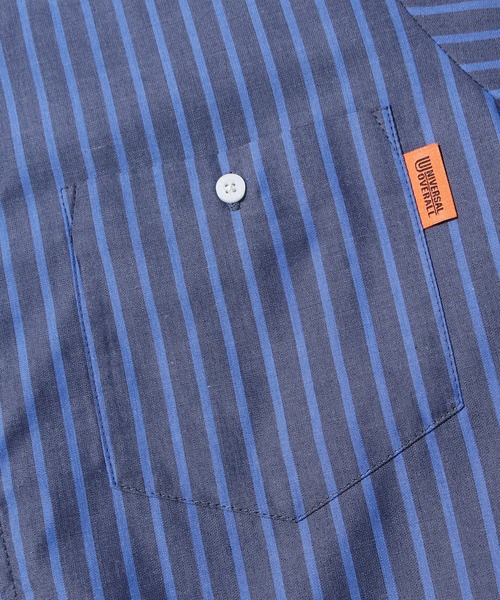 UNIVERSAL OVERALL(ユニバーサルオーバーオール)の「UNIVERSAL OVERALL/ユニバーサルオーバーオール SHIRT OP シャツワンピース(ワンピース・レディース・グレー系その他/ホワイト系その他/ブルー系その他・FREE)」の8枚目の写真