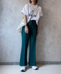 ECRIRE | 【yun_wearコラボ】サイドスリットカットソーツイルカラーパンツ(その他パンツ)