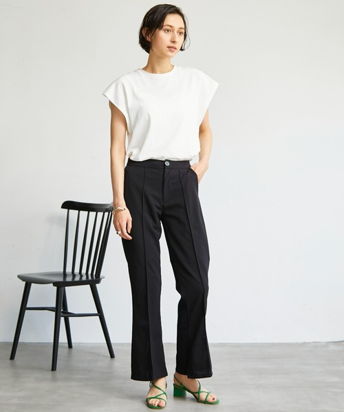 ECRIRE(エクリール)の「【yun_wearコラボ】サイドスリットカットソーツイルカラーパンツ(その他パンツ・レディース・ブラック/ブラウン/レッド/グリーン/アイボリー・S/M/L)」の22枚目の写真