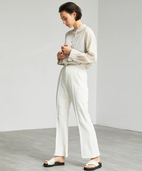 ECRIRE(エクリール)の「【yun_wearコラボ】サイドスリットカットソーツイルカラーパンツ(その他パンツ・レディース・ブラック/ブラウン/レッド/グリーン/アイボリー・S/M/L)」の19枚目の写真