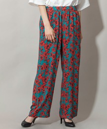 Munich | フラワープリントエコレーヨンワイドストレートパンツ(その他パンツ)