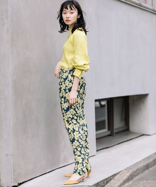 Munich（ミューニック）の「フラワープリントエコレーヨンワイドストレートパンツ（その他パンツ・レディース・レッド/イエロー/グリーン・S/M/XS）」の22枚目の写真