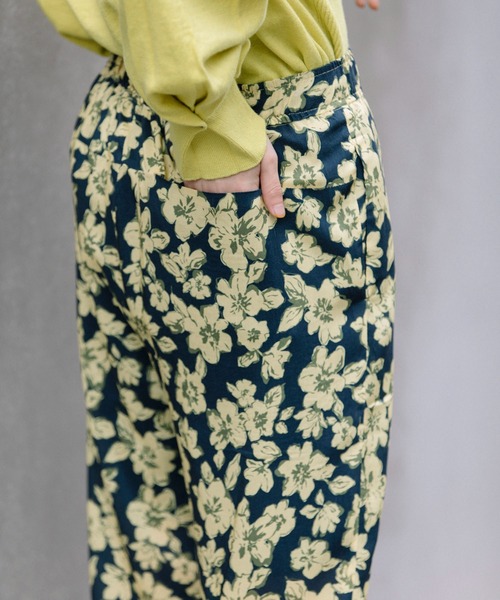 Munich（ミューニック）の「フラワープリントエコレーヨンワイドストレートパンツ（その他パンツ・レディース・レッド/イエロー/グリーン・S/M/XS）」の19枚目の写真