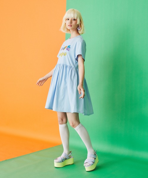 PUNYUS(プニュズ)の「DINO Tワンピース(ワンピース・レディース・ブラック/ライトパープル/ブルー・1/2/4/3)」の9枚目の写真