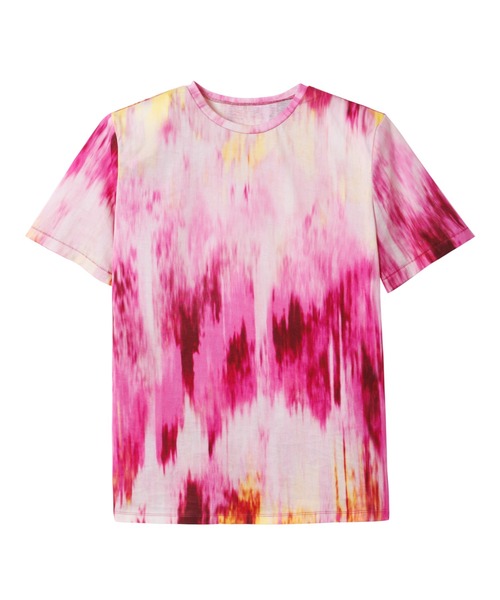 LE CIEL BLEU（ルシェルブルー）の「アブストラクトプリントテーラードTシャツ / Abstract Print Tailored TEE（Tシャツ/カットソー・レディース・ピンク・36）」の5枚目の写真