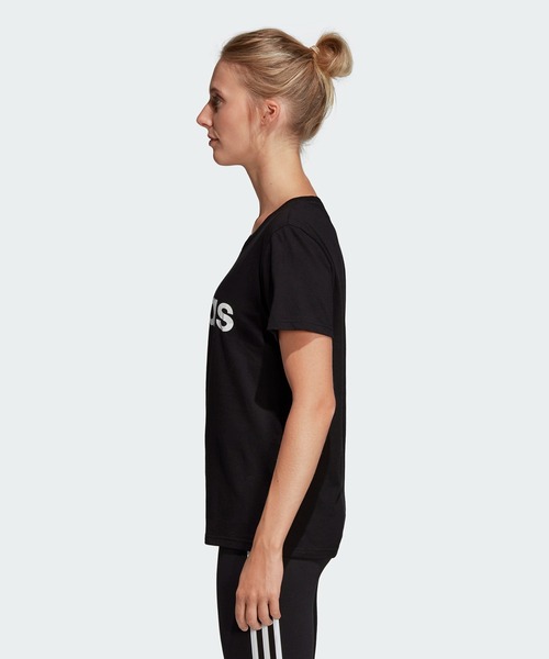 新品未使用adidas MESSI L スリムフィット 黒 シャツ セール】エッセンシャルズ リニア Tシャツ [Essentials Linear