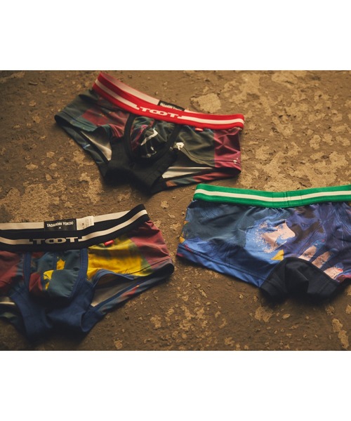 TOOT(トゥート)の「BOXER/TADANORI YOKOO × TOOT - The 5th Collabo. - Urotsuki-Yata III 1993 -(ボクサーパンツ・メンズ・グリーン・SMALL/MEDIUM/LARGE/X-LARGE)」の3枚目の写真