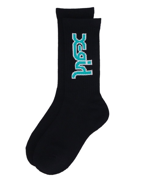 X-girl（エックスガール）の「MILLS LOGO RIB SOCKS/X-girlロゴ リブソックス（ソックス/靴下・レディース・ホワイト/ベージュ/ブラック・ONE SIZE）」の16枚目の写真